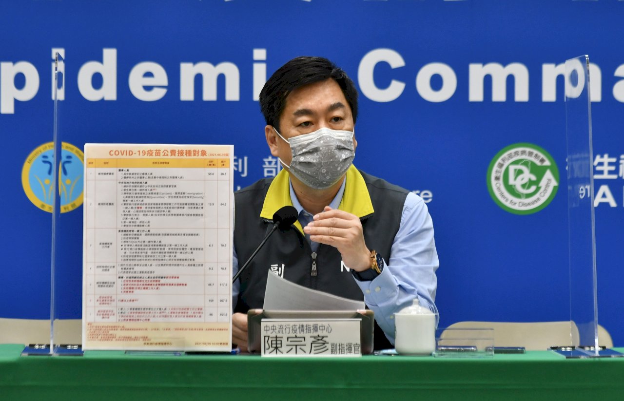 124萬劑AZ疫苗15日施打 指揮中心籲依居住地就近接種